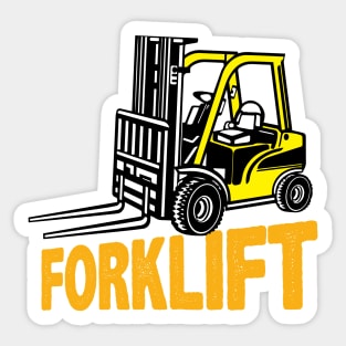 Forklift truck Yellow Sticker